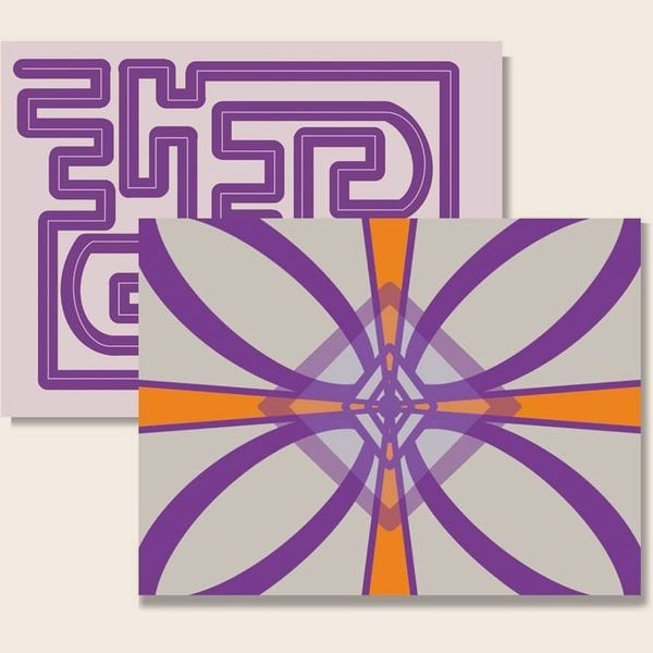 Headlamp Maze & Cross Posters (2-Pack)