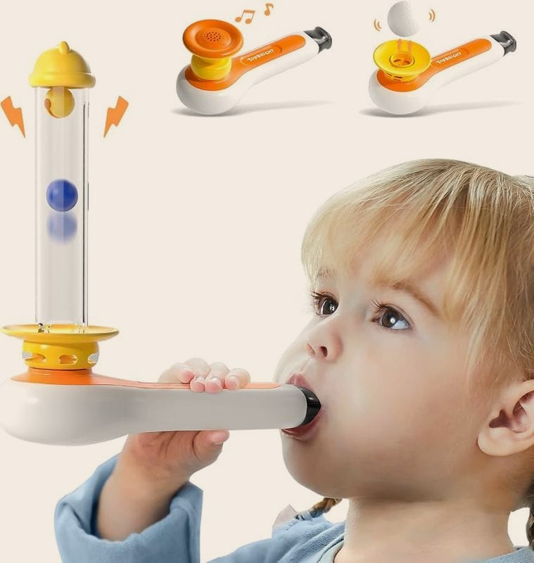 3-in-1 Whistle & Ball Blow Toys