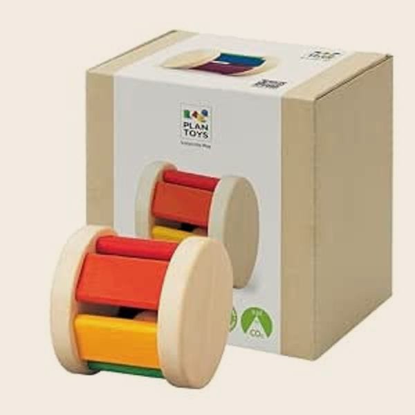 Wooden Roller Rattle